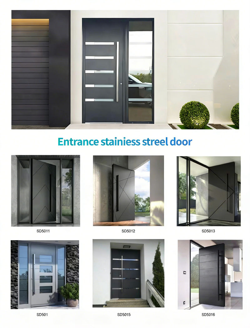 Aluminum metal safety door