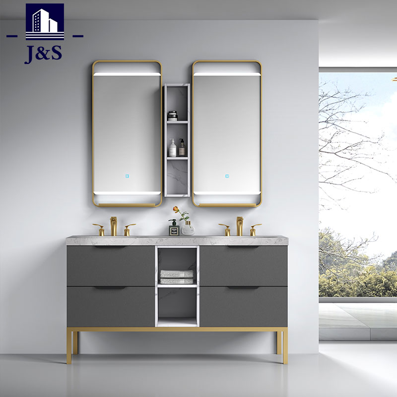 Modern Siyah Banyo Vanity Lavabo Dolapları